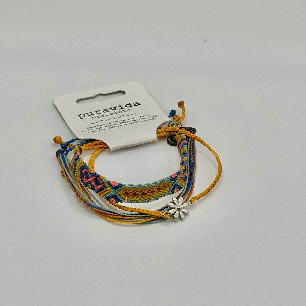 Puravida Monthly Subscription Bracelet Set - new, adjustable bright, colorful